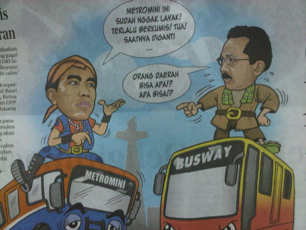 Kartun Indopos Soal Jokowi Foke Dan Metromini Edo Rusyantos Traffic
